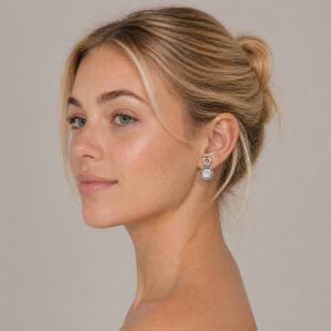 Boucles Ikita Opale Argent - bijou Ikita unique