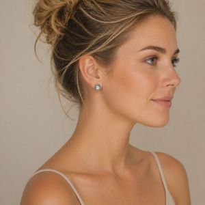 Boucles puces opale irisée Ikita - bijou Ikita unique