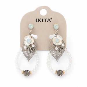 Boucles Ikita Perla Feuille - bijou Ikita unique