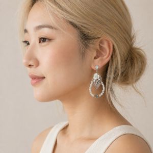 Boucles Ikita Perla Feuille - bijou Ikita unique