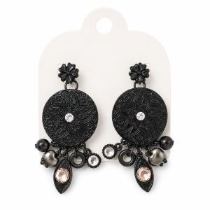 Boucles Ikita Noir Élégance - bijou Ikita unique