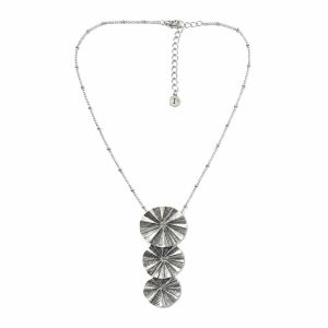 Collier pendentif argenté IKITA - bijou Ikita unique