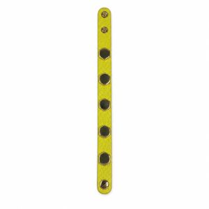 Bracelet Ikita jaune à rivets hexagonaux - bijou unique