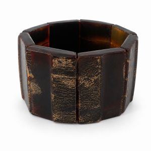 Bracelet large brun effet vintage - bijou Ikita unique