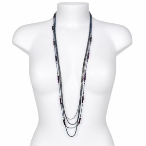 Collier long multi-rangs IKITA - bijou Ikita unique