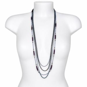 Collier long multi-rangs IKITA - bijou Ikita unique