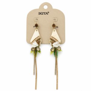 Boucles IKITA fleurs nacrées - bijou Ikita unique