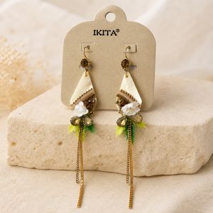 Boucles IKITA fleurs nacrées - bijou Ikita unique