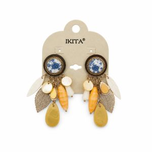 Boucles IKITA bohème éclat floral - bijou Ikita unique