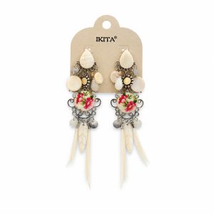 Boucles IKITA bohème plumes - bijou Ikita unique