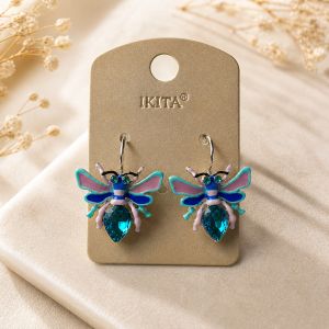 Boucles IKITA insecte émail - bijou Ikita unique