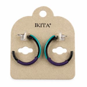 Boucles IKITA créoles colorées - bijou Ikita unique