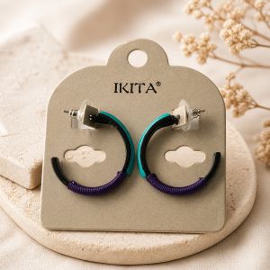 Boucles IKITA créoles colorées - bijou Ikita unique
