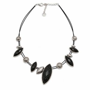 Collier IKITA Noir Pailleté - bijou Ikita unique