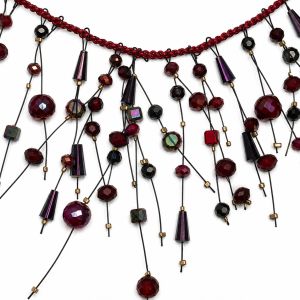 Collier Cascade Rubis IKITA - bijou Ikita unique