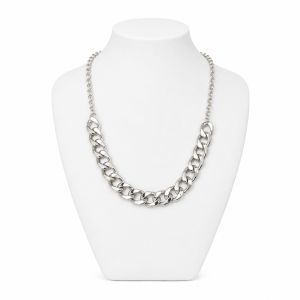 Collier chaîne argentée Luna - bijou Ikita unique