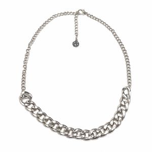 Collier chaîne argentée Luna - bijou Ikita unique