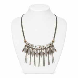 Collier plastron pampilles IKITA - bijou Ikita unique