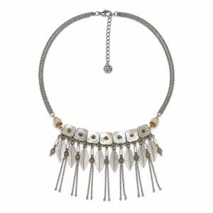 Collier plastron pampilles IKITA - bijou Ikita unique