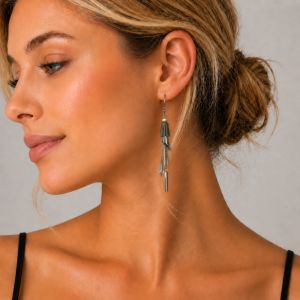 Boucles d’oreilles longues bohème IKITA - bijou Ikita unique