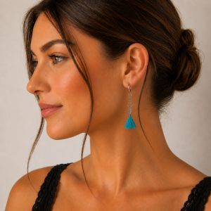 Boucles d’oreilles bohème turquoise IKITA - bijou Ikita unique