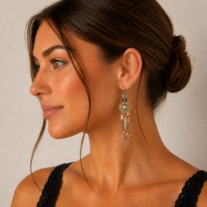 Boucles bohème perlées IKITA - bijou Ikita unique