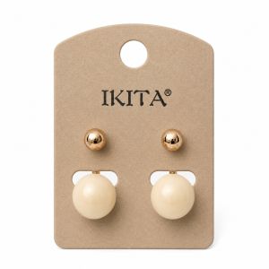 Boucles Élégance Nacrée IKITA - bijou unique