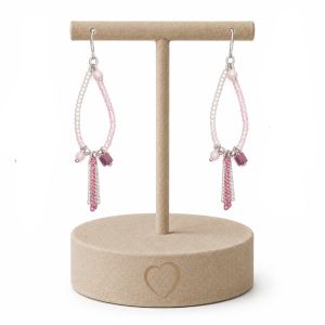 Boucles IKITA Douce Rosée - bijou unique