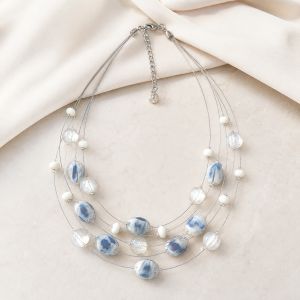 Collier Brume Azurée IKITA - bijou unique