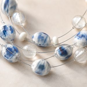 Collier Brume Azurée IKITA - bijou unique
