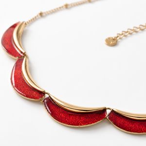 Collier Éclat Rubis IKITA - bijou unique