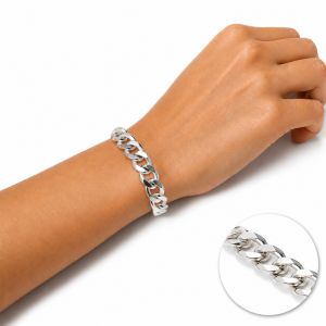 Bracelet Maillons Argentés IKITA - bijou unique