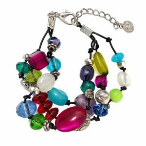 Bracelet Multicolore 3 Rangs IKITA - bijou unique