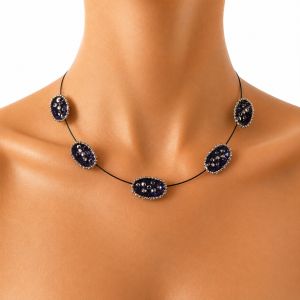 Collier Nuit Violette IKITA - bijou unique