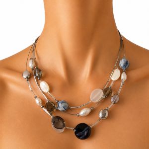 Collier Reflets Nacrés IKITA - bijou unique
