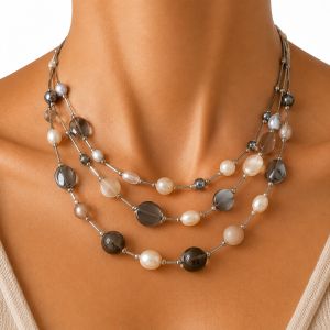Collier Reflets Nacrés IKITA - bijou unique