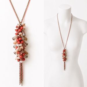 Collier Pompon Perlé IKITA - bijou unique