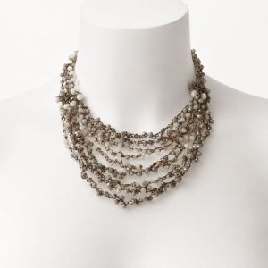Collier Multi-Rangs Nacré IKITA - bijou unique