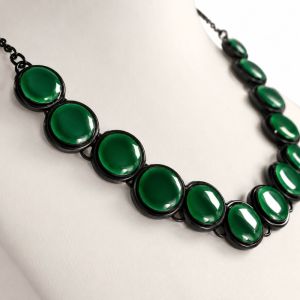 Collier Émeraude Graphique IKITA - bijou unique