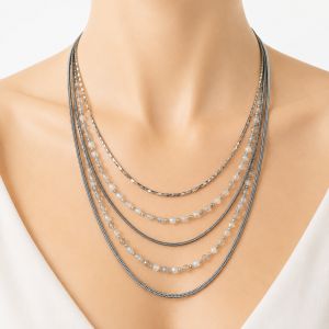 Collier Multi-Rangs Perlé IKITA - bijou unique