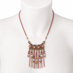 Collier Franges Rosées IKITA - bijou unique