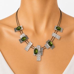 Collier Géométrie Olive IKITA - bijou unique