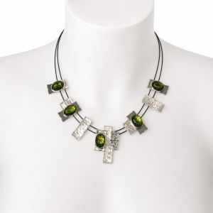 Collier Géométrie Olive IKITA - bijou unique