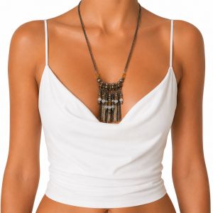 Collier Pampilles Ambre IKITA - bijou unique