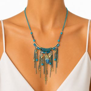 Collier Cascade Turquoise IKITA - bijou unique