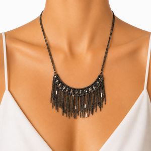 Collier Franges Noir IKITA - bijou unique