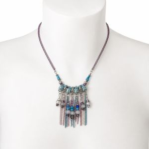 Collier Franges Turquoise IKITA - bijou unique