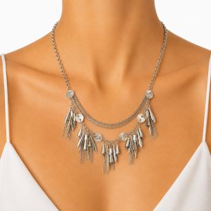 Collier Pampilles Argentées IKITA - bijou unique