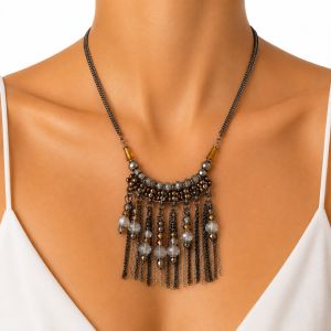 Collier Pampilles Perlées IKITA - bijou unique