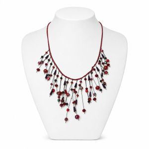 Collier Cascade Rubis IKITA - bijou unique